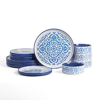Stone Lain Tropea 12 pc Stoneware Dinnerware Set