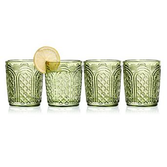 Fitz & Floyd Set of 4 11 oz. Double Old Fashioned Glasses