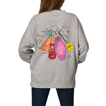 Women's Disney / Pixar's Cars Cozy Cone Motel Charm Oversized Fleece Crew Sweatshirt