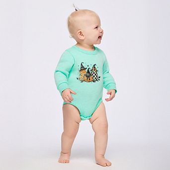 Witch Hat Pumpkins - Infant Fleece BodySuit