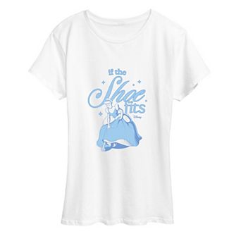 Women's Disney Princess Cinderella If The Shoe Fits Graphic Tee