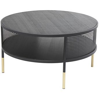Stella & Eve Modern Metal Open Grid Frame Coffee Table