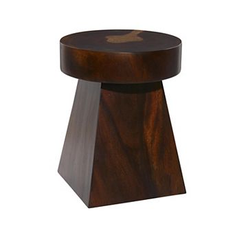 Stella & Eve Contemporary Wood Tapered Square Base Accent Table