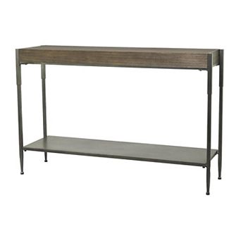 Stella & Eve Traditional Wooden Top Metal Frame Console Table