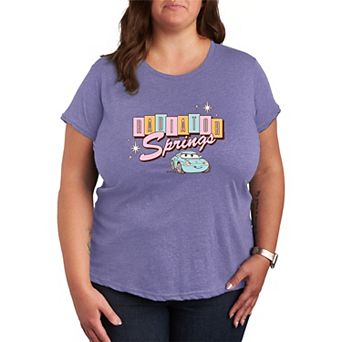 Plus Size Disney / Pixar's Cars Radiator Springs Retro Pastel Logo Graphic Tee