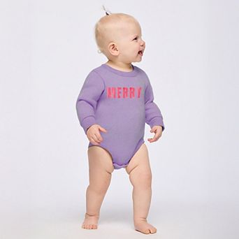 Merry Watercolor - Infant Fleece BodySuit