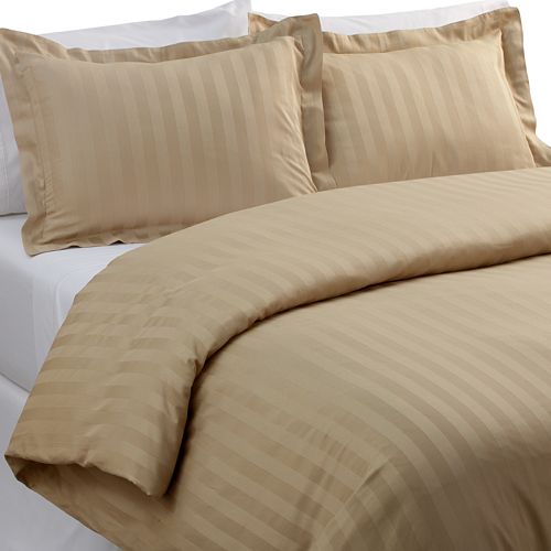 Croft Barrow 3 Pc Striped Duvet Cover Set Full Queen