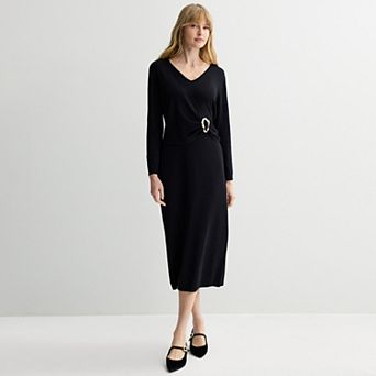 Women's Robbie Bee Wrap Sweater Dress