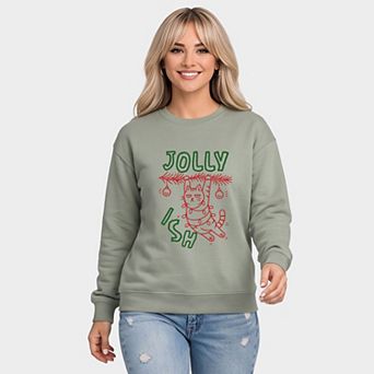 Jollyish Cat - Women's Graphic Sweatshirt