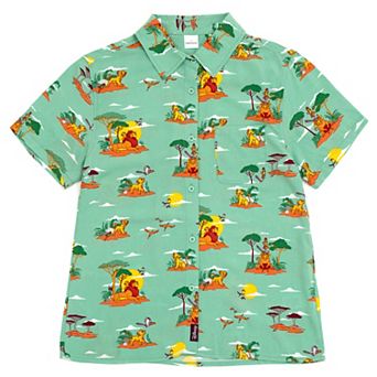 Disney's Lion King Short Sleeve Button Down Shirt