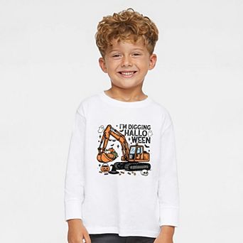 I'm Digging Halloween - Toddler Long Sleeve Graphic Tee