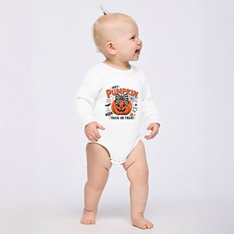 Hey Pumpkin Trick or Treat - Infant Fleece BodySuit