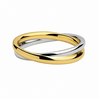 Belinda Jewelz Mixed Metal Twisted Band Ring