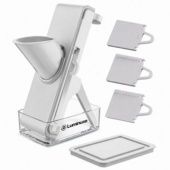Mandoline Slicer with Container, Adjustable Thickness Vegetable Cutter, Foldable Julienne Chopper