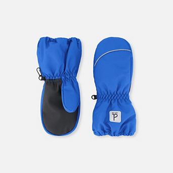 Baby Boy Play Waterproof Winter Mittens with Rubberized Palm