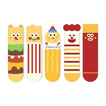 5 Pairs Women's Crazy Funny Novelty Crew Socks Fit Women 6-9.5