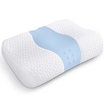 Bed Pillow, Cervical Neck Pillow for Pain Relief, Contour Memory Foam Pillows for Sleeping