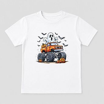 Monster Truck Ghost - Toddler Short Sleeve Graphic T-Shirt