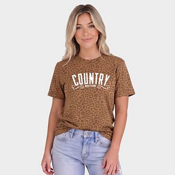 Country Music Festival - Women's Leopard Print Tee