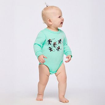Ice Skating Penguins - Infant Fleece BodySuit
