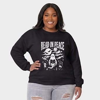 Read In Peace Book Club - Women's Plus Sized Graphic Sweatshirt