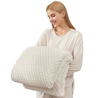 Heated Blanket Electric Blanket Auto Shut Off, Cozy Soft Fleece Fast Heating Blankets Gift
