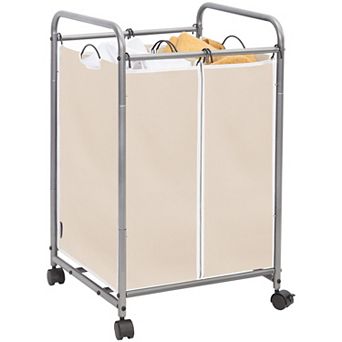 Laundry Sorter Rolling Hamper Removable Waterproof Bags Sorting Clothes Storage