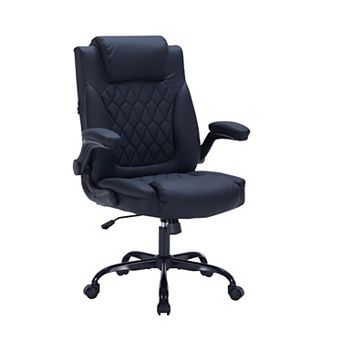 Heavy Duty Executive Office Chair, Ergonomic PU Leather Computer Chair with Lumbar Support