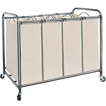 Laundry Hamper With Wheels Removable Bags Divided Laundry Basket For Clothes
