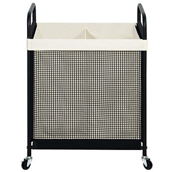 Rolling Laundry Hamper Sorter Cart Removable Washable Liner Steel Frame Wheels