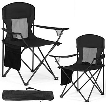 Lightweight Foldable Camping Chairs With Carry Bag For Outdoor Events Beach Picnics