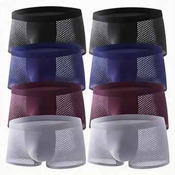 8 pc Mens Upgrade Soft Breathable Fast Dry Boxer Briefs Underwear