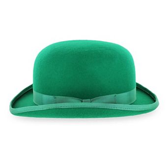 Classic Bowler Derby Hat Formal Wear 100% Felt Timeless Elegance
