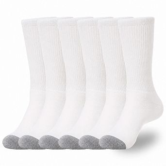 6 Pairs Cotton Cushioned Work Running 6 Pairs Durable Stretch Comfort Socks