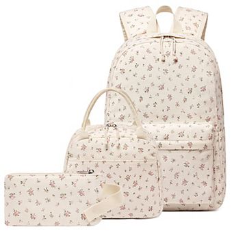 3-in-1 Lightweight Girl School Backpack Set With Lunch Box And Pencil Pouch