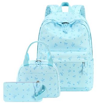 3-in-1 Lightweight Girl School Backpack Set With Lunch Box And Pencil Pouch