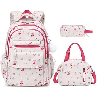 Corduroy School Set With Lunch Box Pencil Pouch For Teens Girls