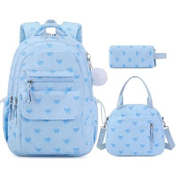 Corduroy School Set With Lunch Box Pencil Pouch For Teens Girls