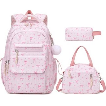 Corduroy School Set With Lunch Box Pencil Pouch For Teens Girls
