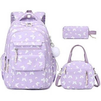 Corduroy School Set With Lunch Box Pencil Pouch For Teens Girls