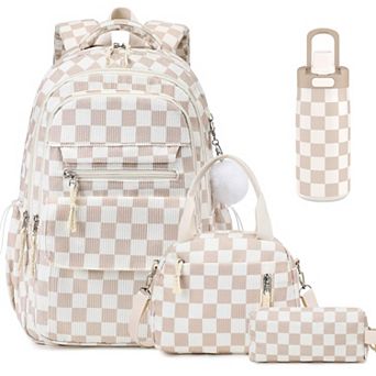 Corduroy School Set With Insulated Lunch Bag Pencil Case For Teens Elementary Students 4 pc