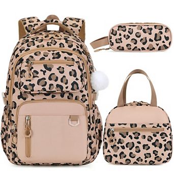 3 pc School Backpack Set With Lunch Bag Pencil Case Laptop Travel Bag For Students