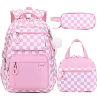 3 pc School Backpack Set With Lunch Bag Pencil Case Laptop Travel Bag For Students