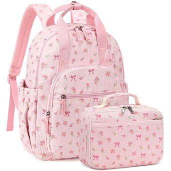 Cute Kids Backpack and Lunch Box Set for School and Outdoor Activities 2 pc