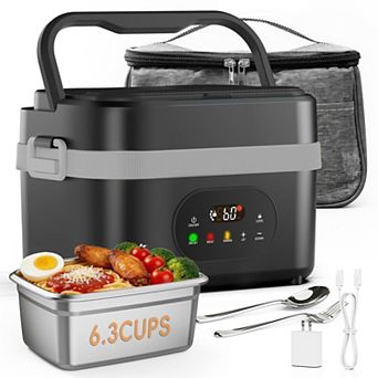 Cordless Rechargeable Heated Lunch Box Portable With Scheduled Heating Keep Warm