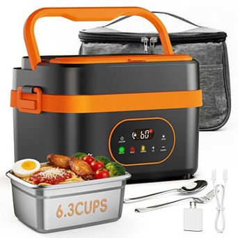 Cordless Rechargeable Heated Lunch Box Portable With Scheduled Heating Keep Warm