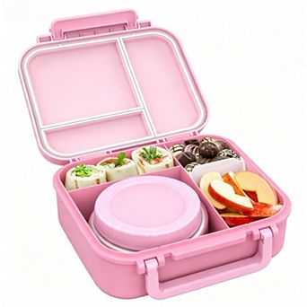 Bento Lunch Box With Insulated Soup Thermos Leak Proof Food Container For Kids School