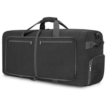 Foldable Travel Duffle Bag Lightweight 210D Nylon Water Repellent Multiple Pockets Luggage Sleeve