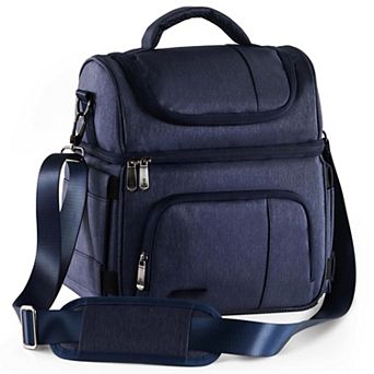 15L Insulated Leakproof Lunch Bag Double Deck Adjustable Strap