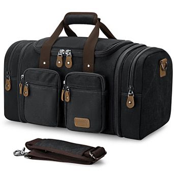 Water Resistant Canvas Expandable Travel Duffel Bag Weekender Gym Carry On